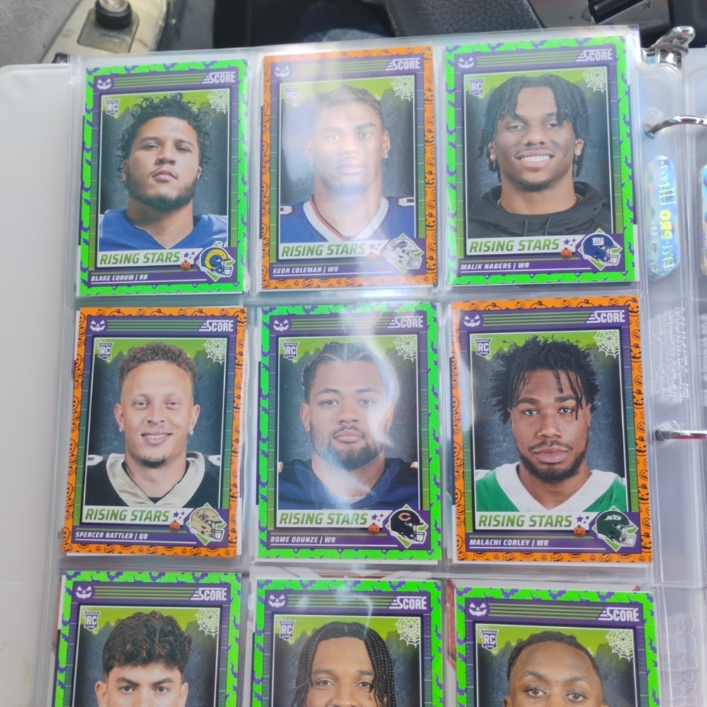 Score Rising Stars NFL Trading Cards